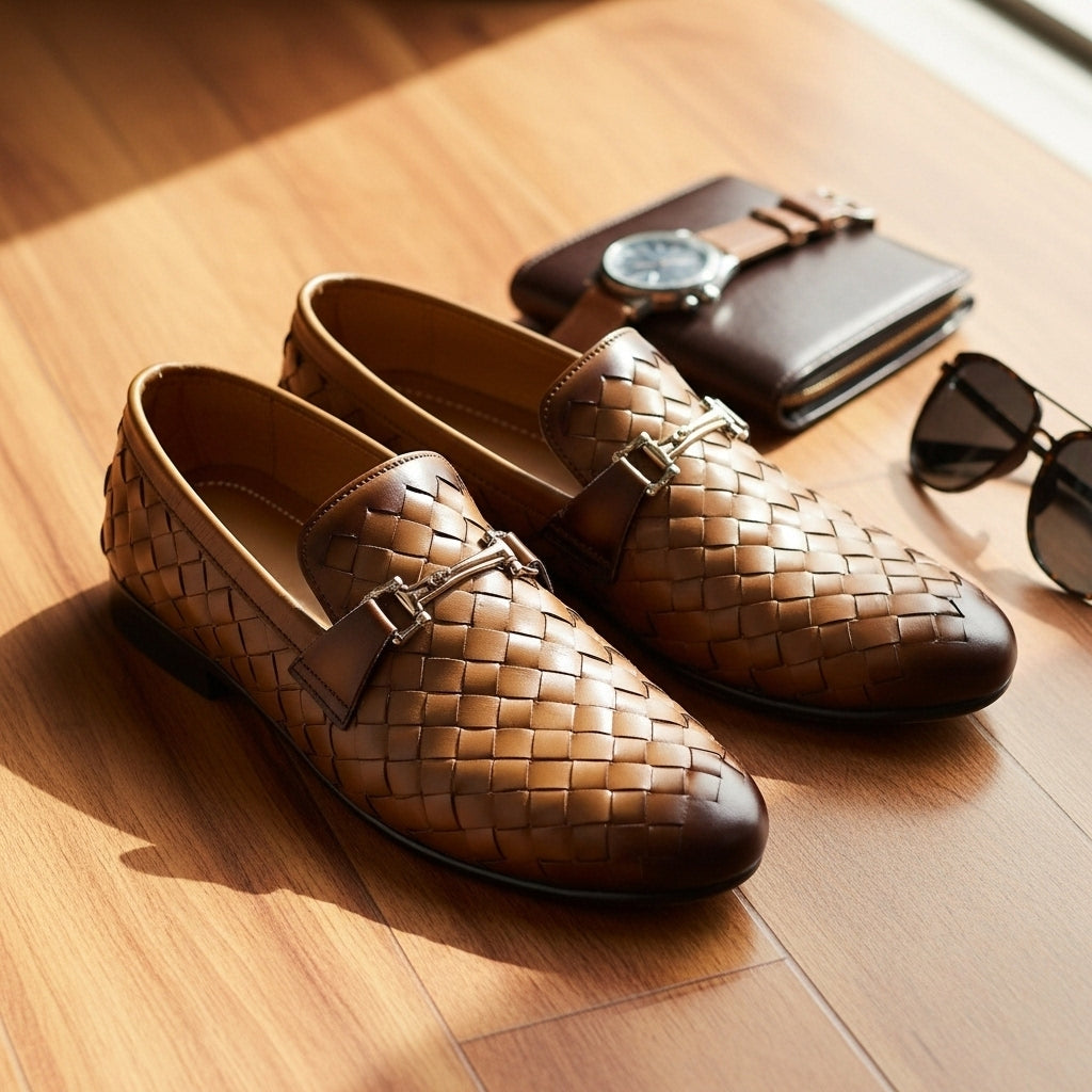 Bradded Black Leather Loafers / Premium Loafers