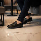 Regal Buckle Black Loafers