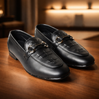 Regal Buckle Black Loafers